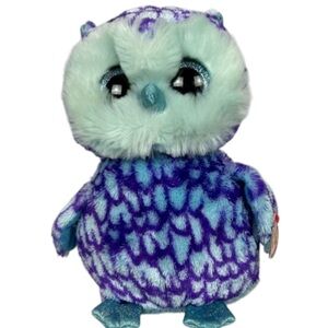 TY Beanie Boo - Oscar the Blue and Purple Owl Plush 2016